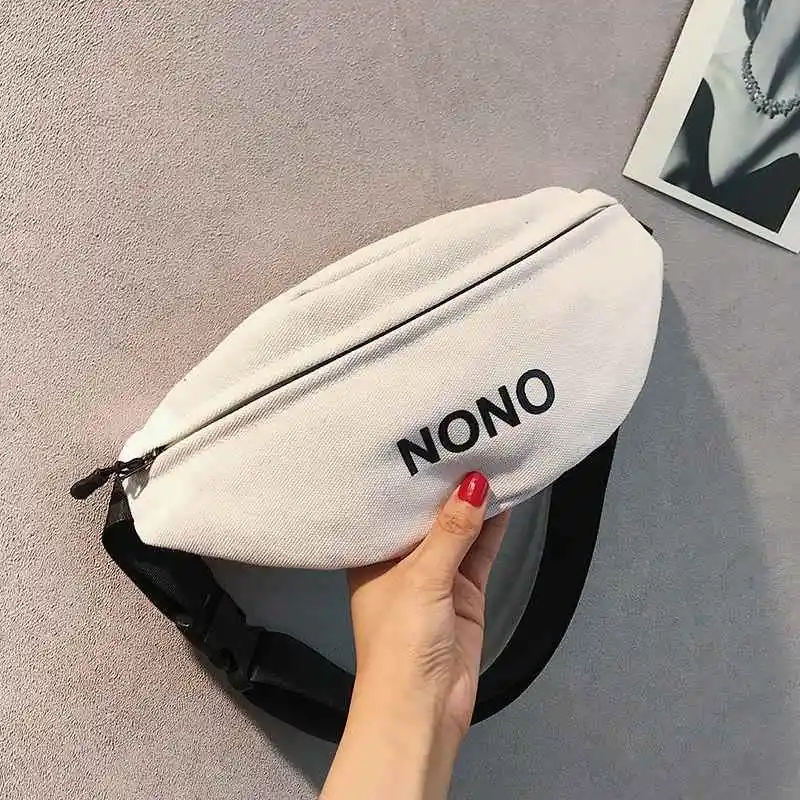 Fashionable Canvas Crossbody Chest Bag Women's 2020 New Style Casual Versatile Waist Bag Single Shoulder Dancing Bag