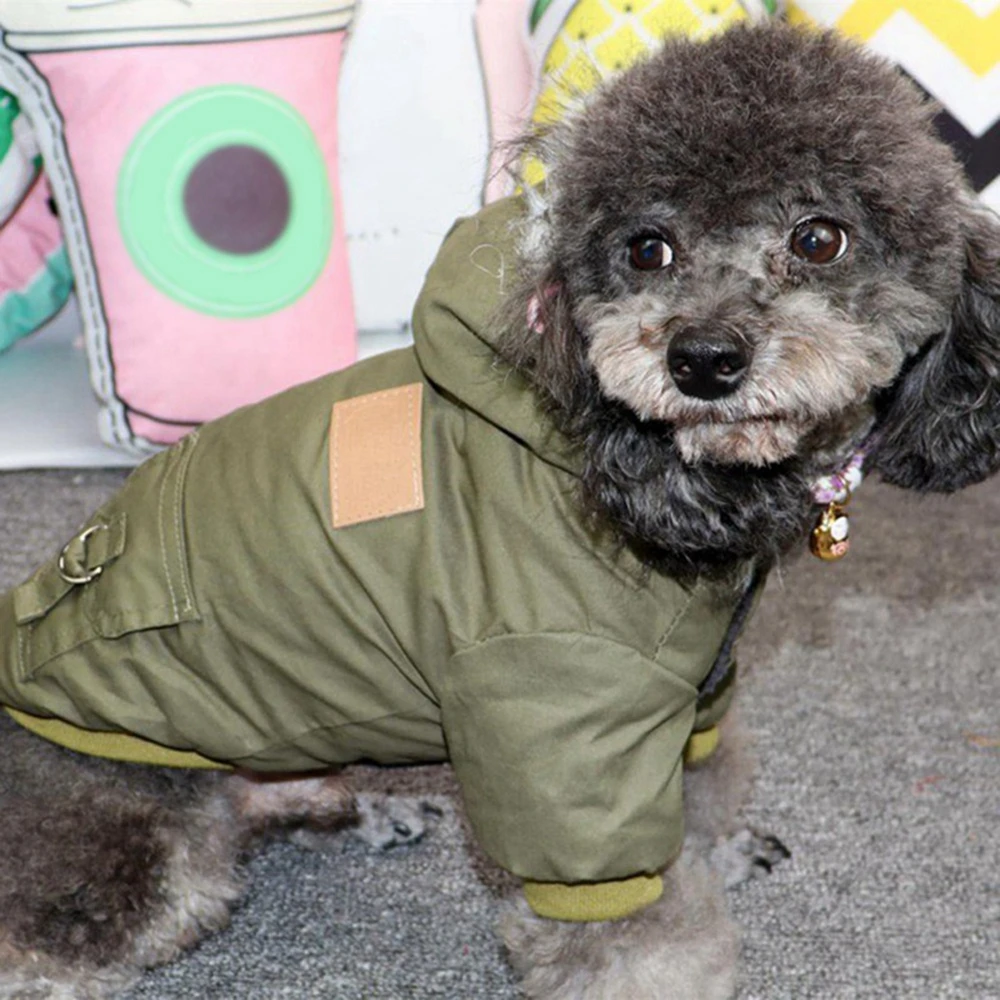 애완동물 재킷 강아지 옷, 겨울 강아지 코트 재킷, 소형 중형견용, 두껍고 따뜻한 치와와 요크셔 후드, 애완동물 의류