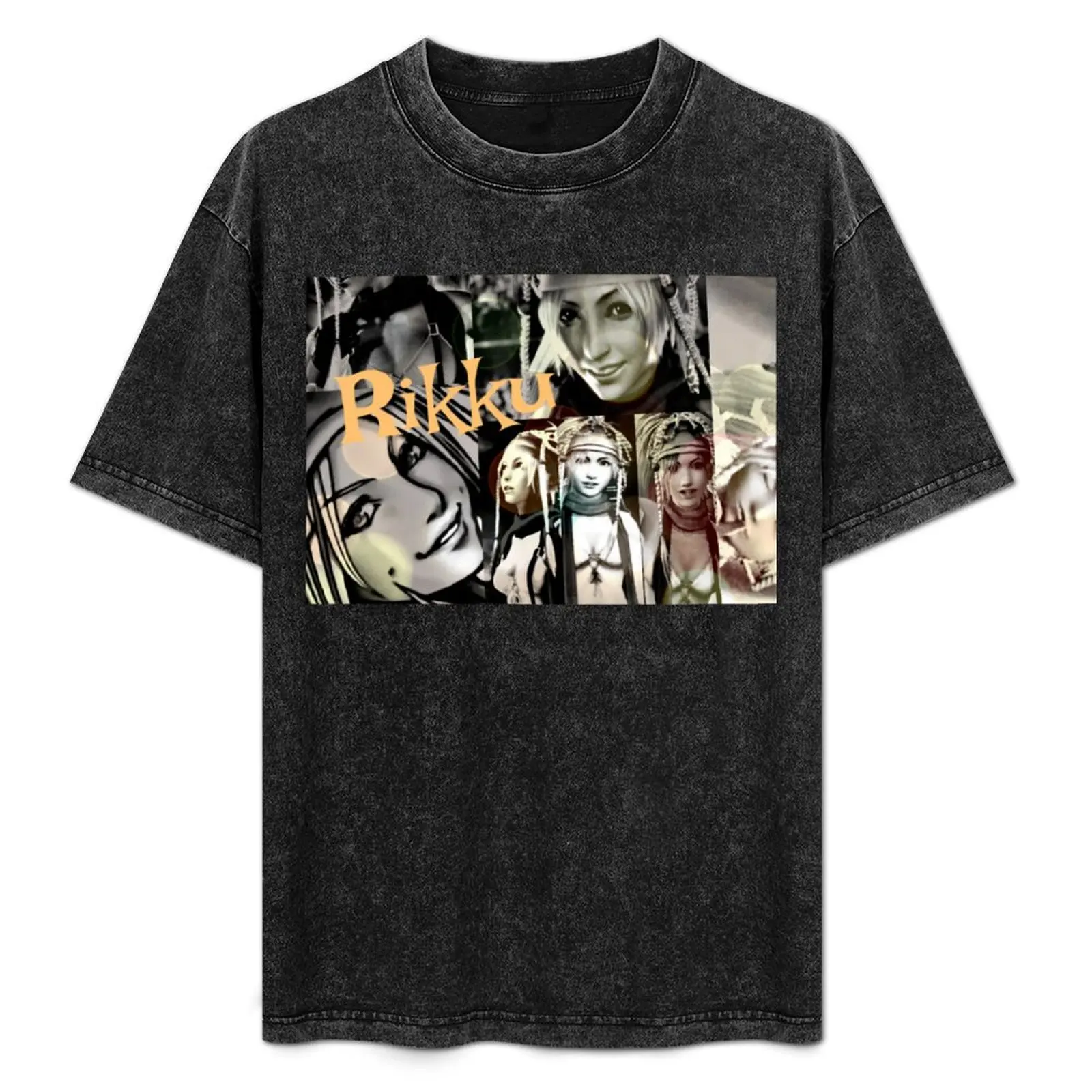 

Rikku - FFX-2 collage/edit T-Shirt Big Size Short Sleeve Casual Top