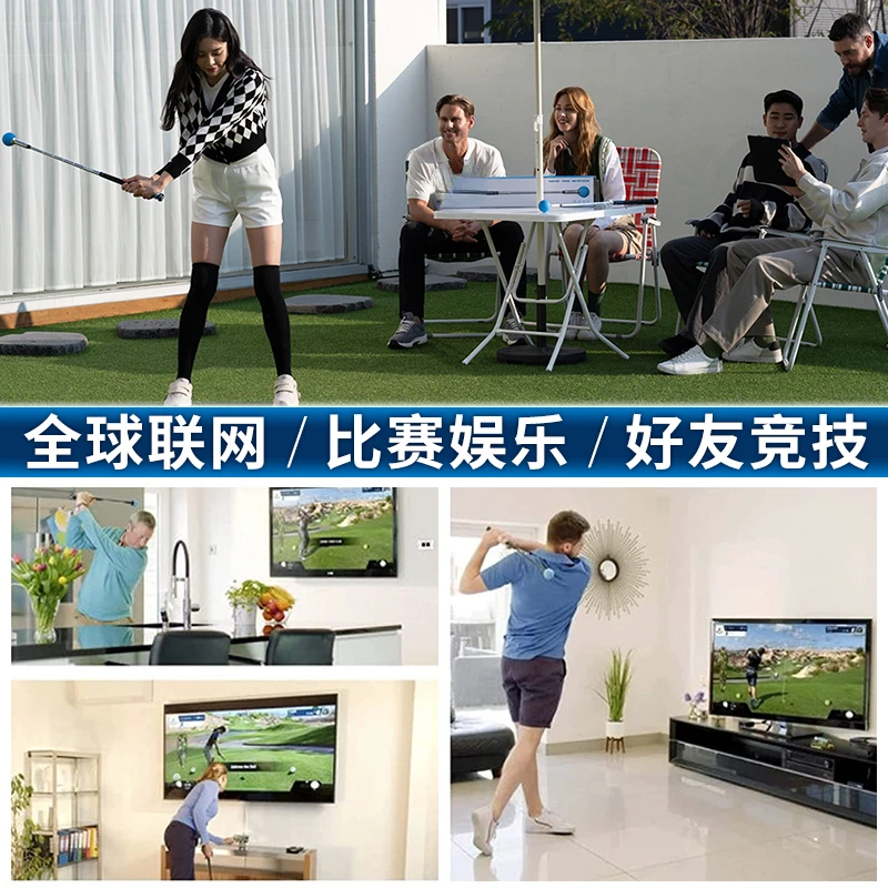 Golf Smart Sensor Indoor Simulator Equipment Projection Screen Swing Analyzer