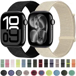 Nylon Loop Strap For Apple Watch 11 10 9 8 7 46mm 45mm 42mm 41mm Ultra 3 2 49mm Braided Bracelet iWatch 6 5 4 SE3 44mm 40mm Belt