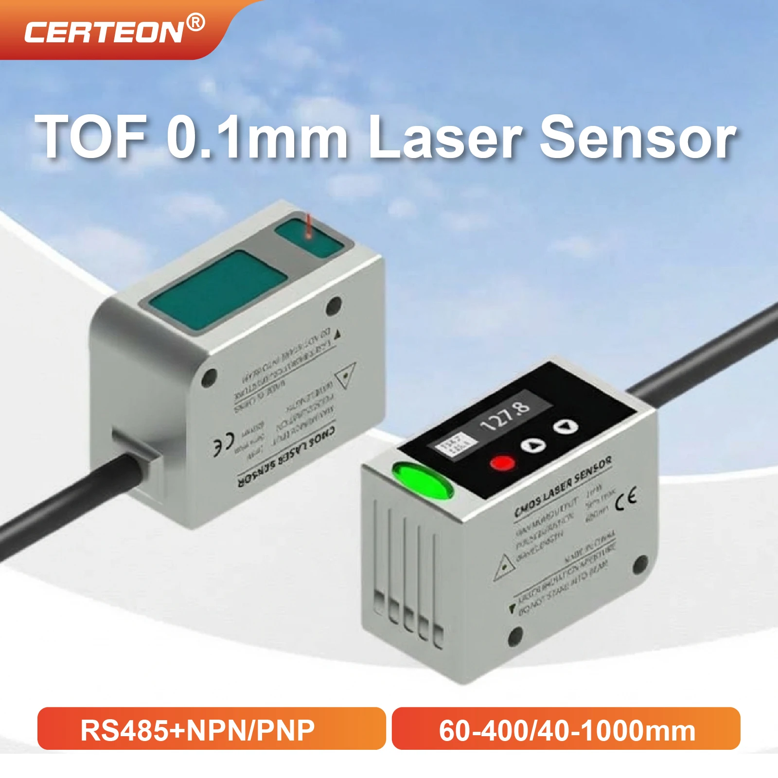 Industrial Laser Displacement Sensor - Sensor Laser Displacement LR400 Akurasi 0.1mm
