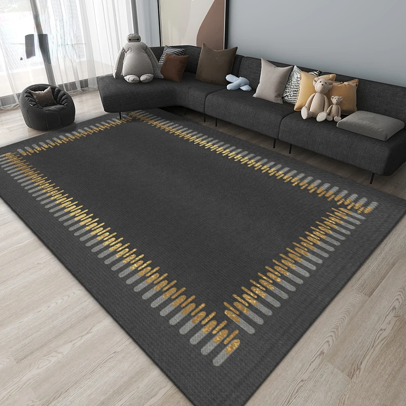 Nordic Light Luxury Carpets Simple Living Room Decoration Rugs Large Area Bedroom Carpet Cloakroom Study Lounge Rug Walkway Mat