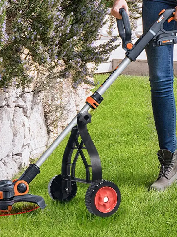 String Trimmer Support Wheels Universal String Trimmer Grass Adjustable Grass Cutter Triangular Structure For Cutter Spare Parts