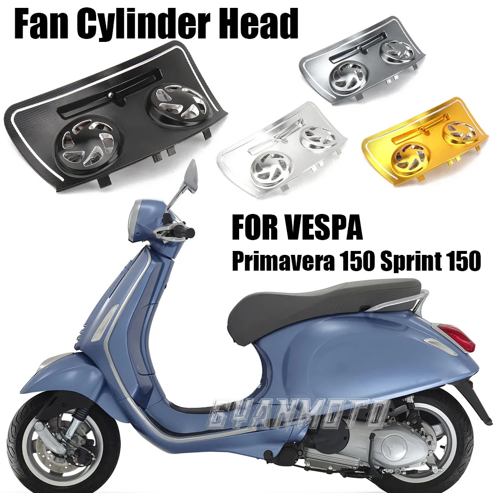 

For VESPA Primavera 150 Sprint 150 Motorcycle Accessories Aluminium Cylinder Head Protector Cover Cooling Cover Decorative Cover