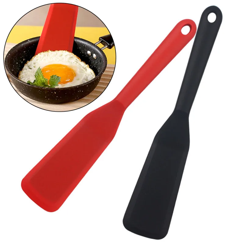 Silicone Frying Shovel High Heat Resistant Kitchen Tools Non-Stick Pancake Fried Egg Transfer Shovel Cooking Leakage Spatula