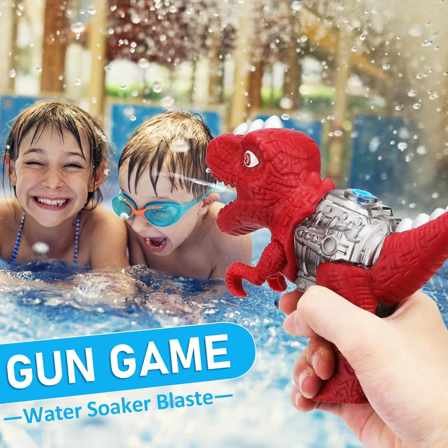 Squirt toy Dinosaur Water toy guns for Kids Water Pistol Squirt Gun Blaster Blaster Pistol Outdoor Beach Pool Party