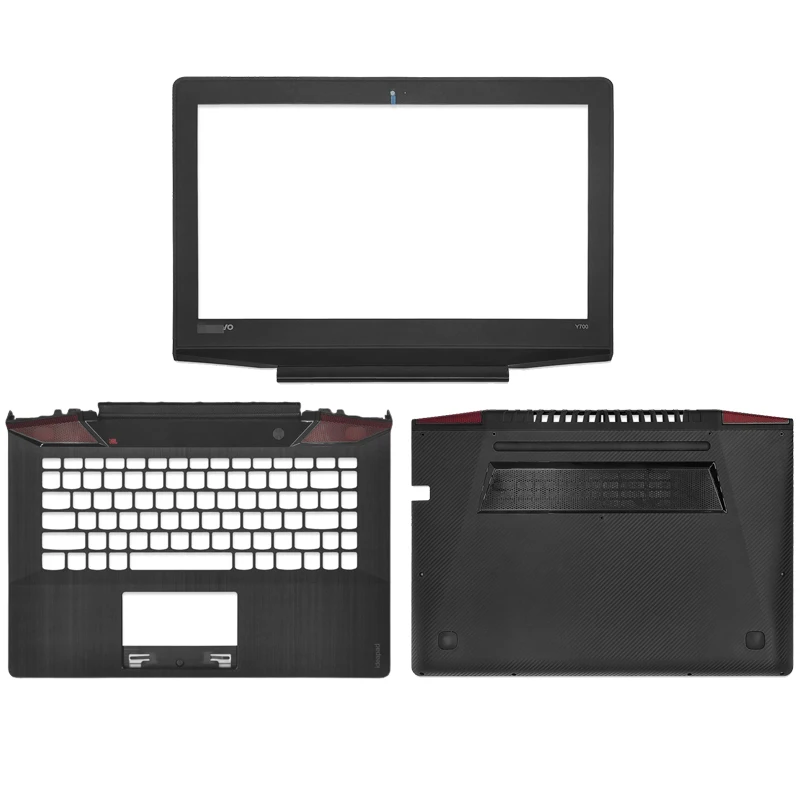 

For New Lenovo Y700 Y700-1 AP1F6000700 Laptop Front Bezel Palmrest Bottom Case B C D Cover Black