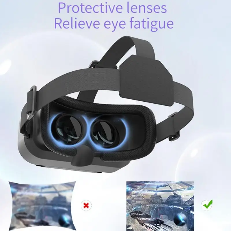 Vr Headsets Virtual Reality Goggles Games With Smartphones Universal Virtual Reality Goggles Soft & Comfortable New 3D VR