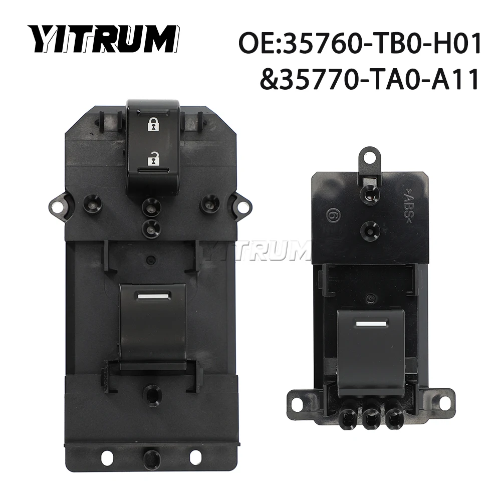 

YITRUM 35760-TB0-H01 35770-TA0-A11 Right Front /Rear Door Power Window Switch Button For Honda Accord 2008-2013