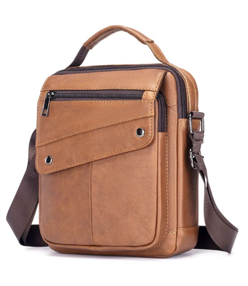

cowhide Large-capacity cowhide Men's Bag genuine leather single-shoulder bag high quality men's vertical crossbody bags as gift