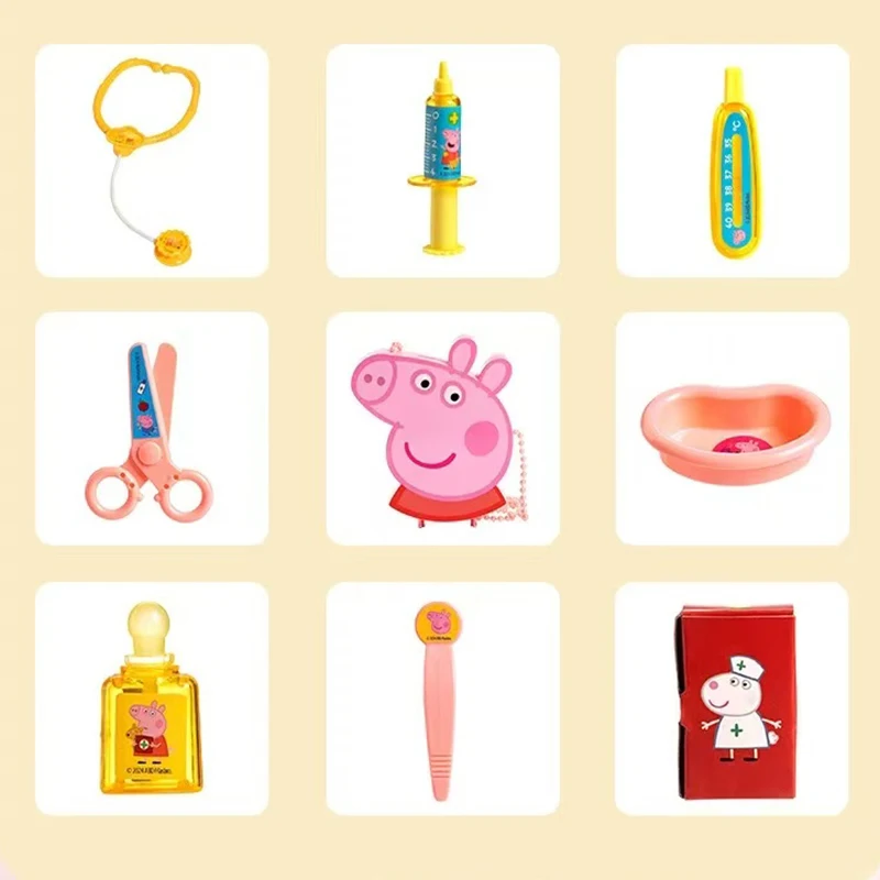 Arzt Peppa Pig Stethoskop Medizinischer Koffer Krankenschwester Injektion Kinder lernen Ärzte Familienspiele Spielzeug Geschenke zu sehen