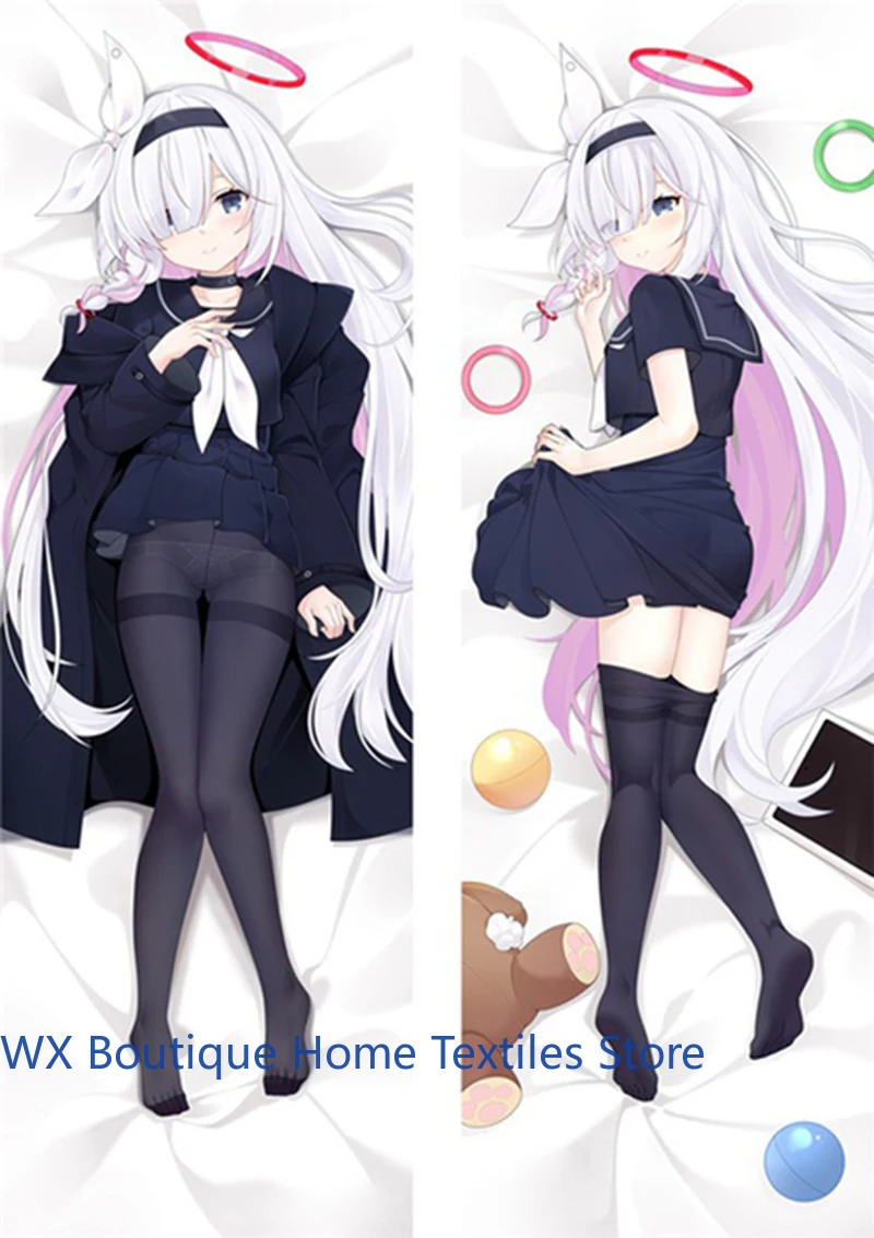 

Anime Decor Pillow Case Blue Archive Omagari Hare Dakimakura Waifu 2-Side Print Pillowcase