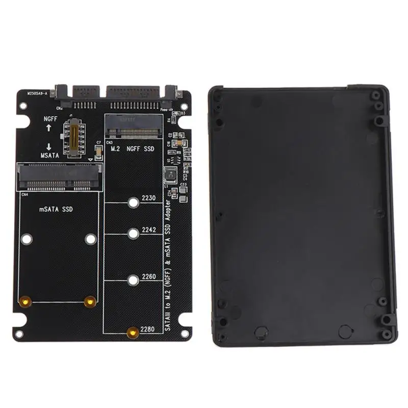 1 ~ 8PCS M.2/mSATA zu SATA Adapter M.2 NGFF mSATA SSD zu SATA 3,0 2,5 "Adapter mSATA/M2 SSD Konverter Riser Board Karte 6Gbps Für PC