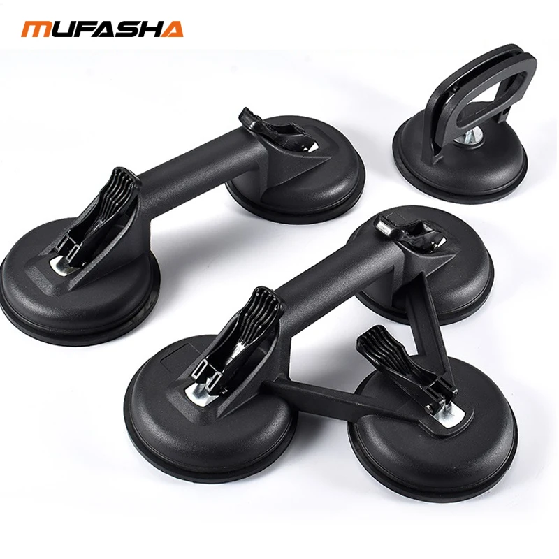 MUFASHA 20-75kg Aluminum alloy/Plastic Suction Cup Single/Double/Triple Claws Vacuum Lifter Car Repair Tools Glass Tile Sucker