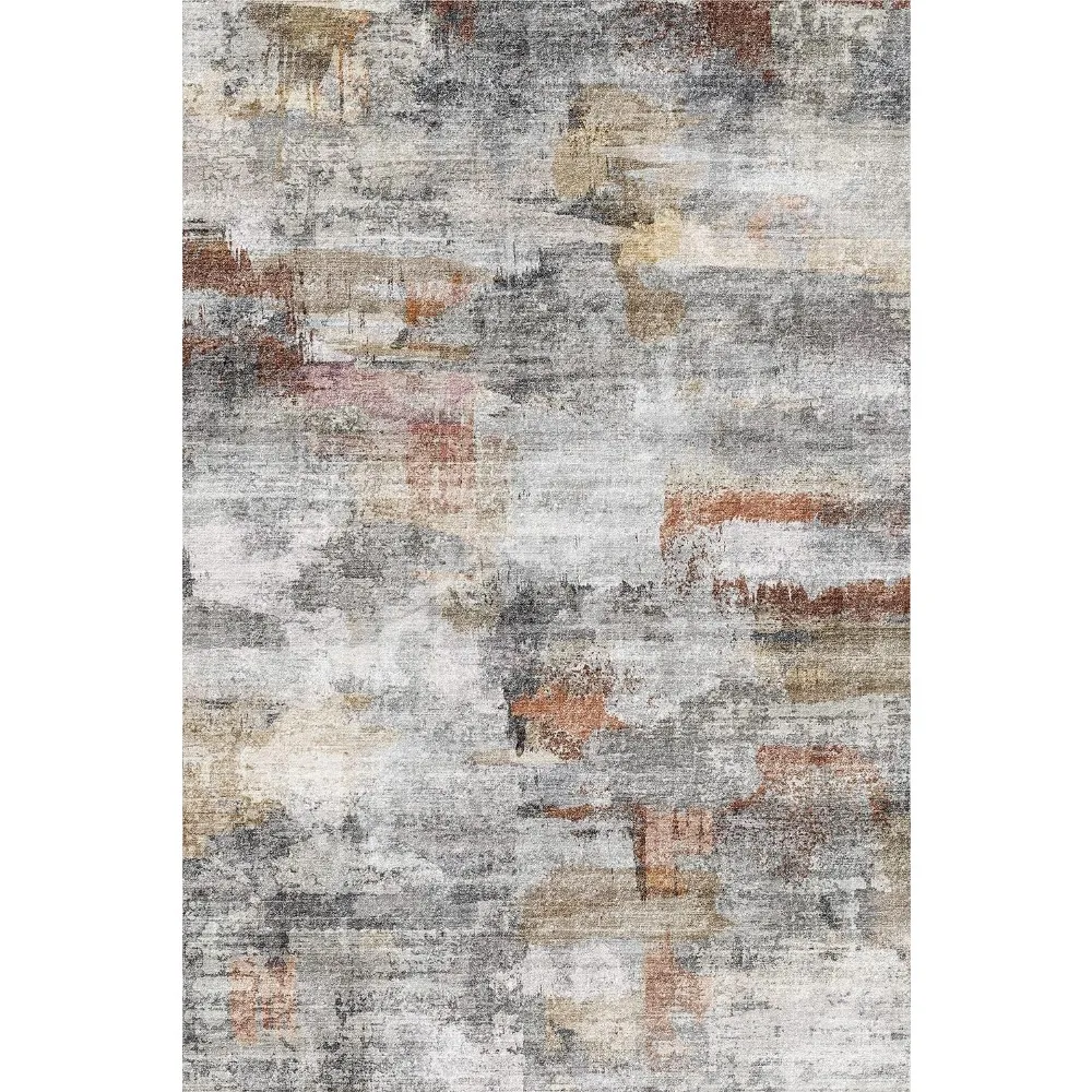 Washable Rug, Ultra Soft Area Rug 8x10, Non Slip Abstract Rug Foldable, Stain Resistant Rugs for Living Room Bedroom