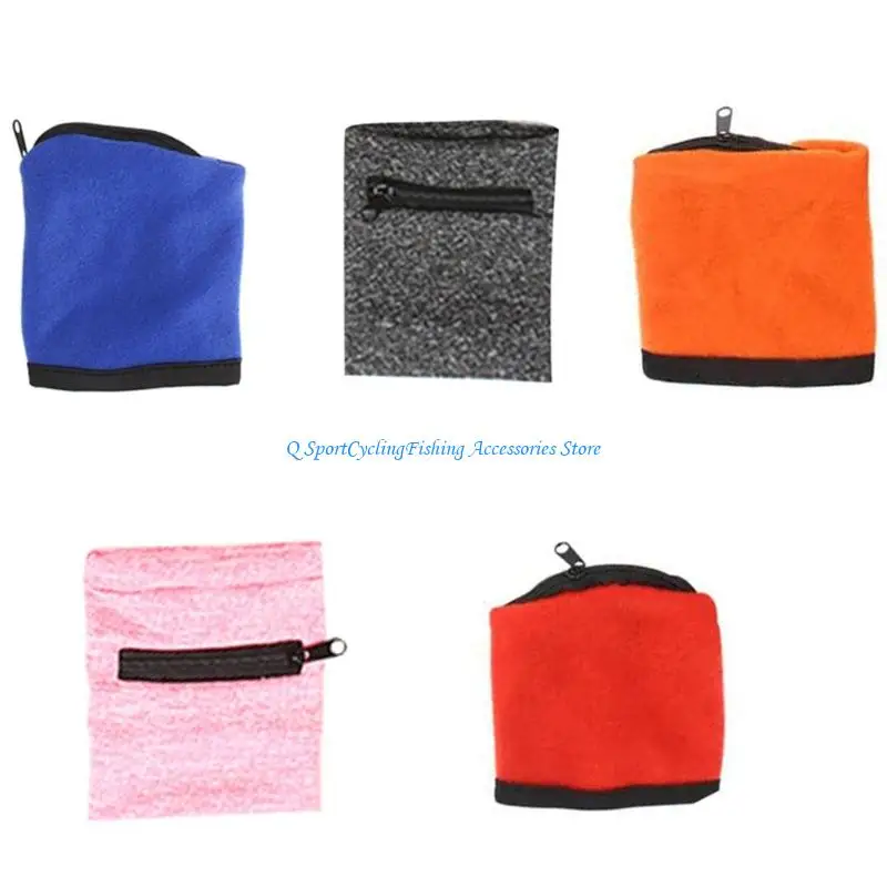 Athletic Wrist Support Sleeve Breathable Fitness Wristband With Zippered Pocket
