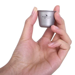 Boundless Voyage Titanium Wine Cup Sake Beer Glass Espresso Tea Cup Outdoor Travel Drinkware Flask Flagon Teacup Mini 15ml