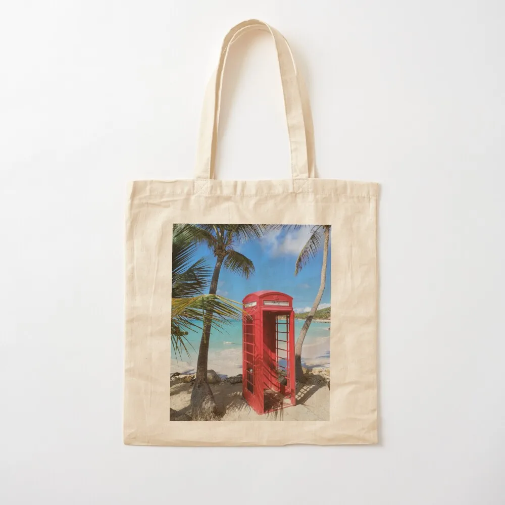 Red phone booth Tote Bag Shopper bag Canvas bag Canvas Tote