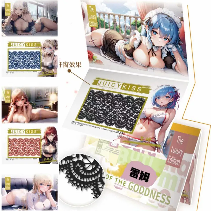 Sexy Goddess ACG Card‘goddess Night’Goddess Story Bikini Nude Uniform Black Silk Sexy Girls Loli Blind Box Card Adult Hobbies