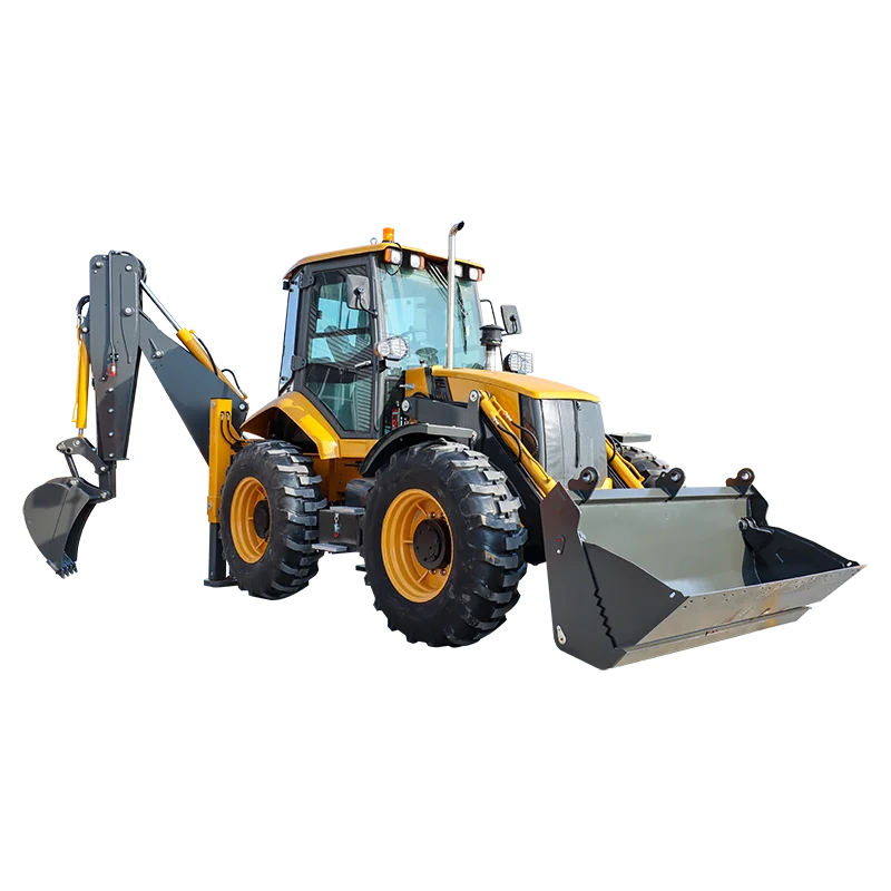 4x4 Backhoe Earthmoving Machinery Backhoe Front Loader and Backhoe Tractor Mini Towable Backhoe Loader
