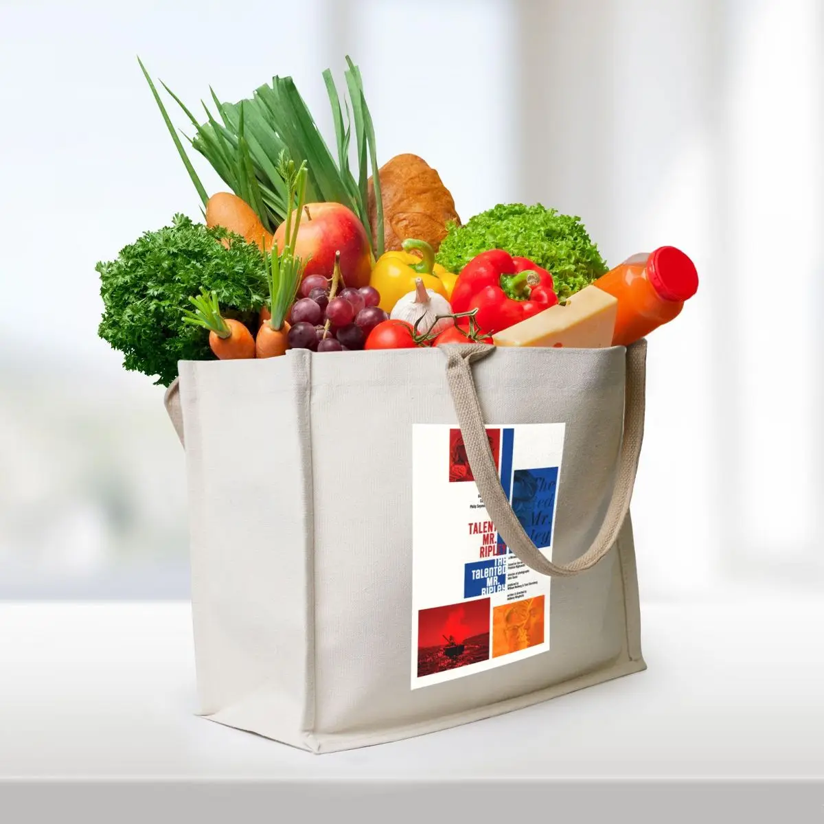 The Talented Mr. Ripley (1999) - Movie poster design (style B) Tote Bag hand bags shopper bag women canvas