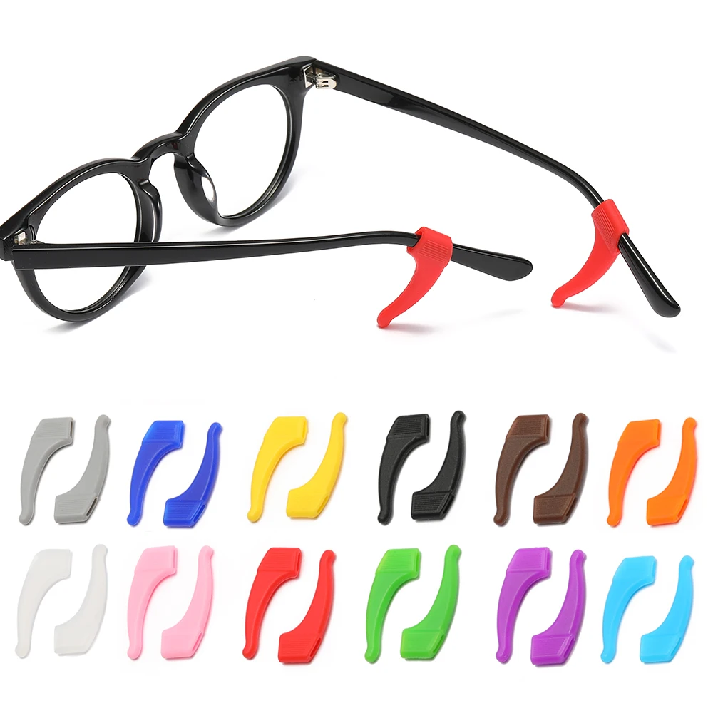 KAMMPT 5/10 Pairs Per Set Glasses Ear Hook New Multi-color Silicone Non-Slip Eyewear Ear Grips Soft Eyelasses Leg Fixing Hooks