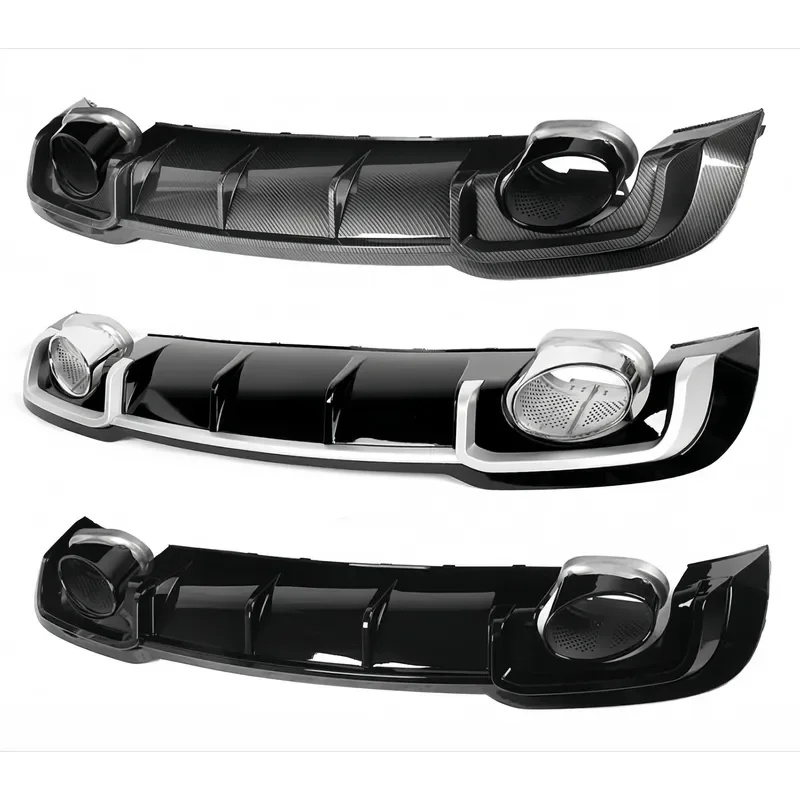 RS3 style rear diffuser with tail tube for Audi A3 8V.5 hatchback 2017-2020