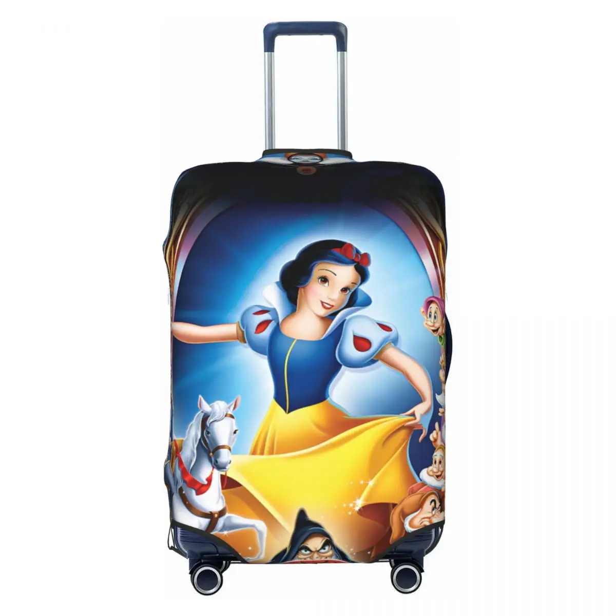 

Custom Snow White And The Seven Dwarfs Suitcase Cover Elastic Luggage Protective Covers for 18-32 inch