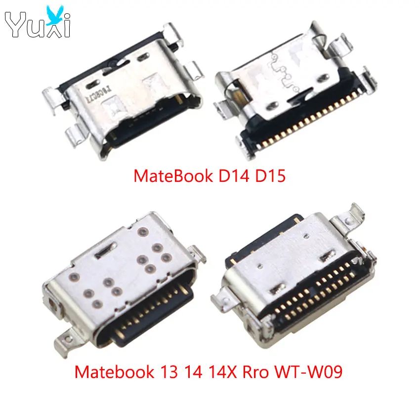 

YuXi 2 шт. USB-порт для зарядки типа C, док-станция, разъем для Huawei Matebook 13 14 14X Rro WT-W09 D14 D15 MagicBook 15