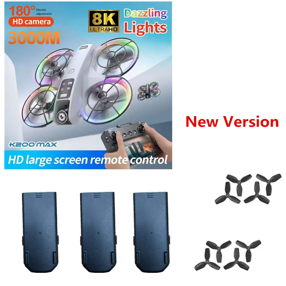 K200 MAX Drone Battery Accessories 3.7V 1200mAh / Propeller Blades / For  K200 Max Drone Spare Parts