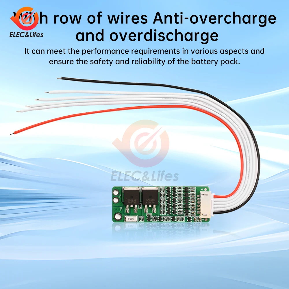 5S 10A 15A Li-ion Lithium Battery BMS 18650 Charger Protection Board 18V 21V Cell Protection Circuit 16V Lithium Iron Phosphate