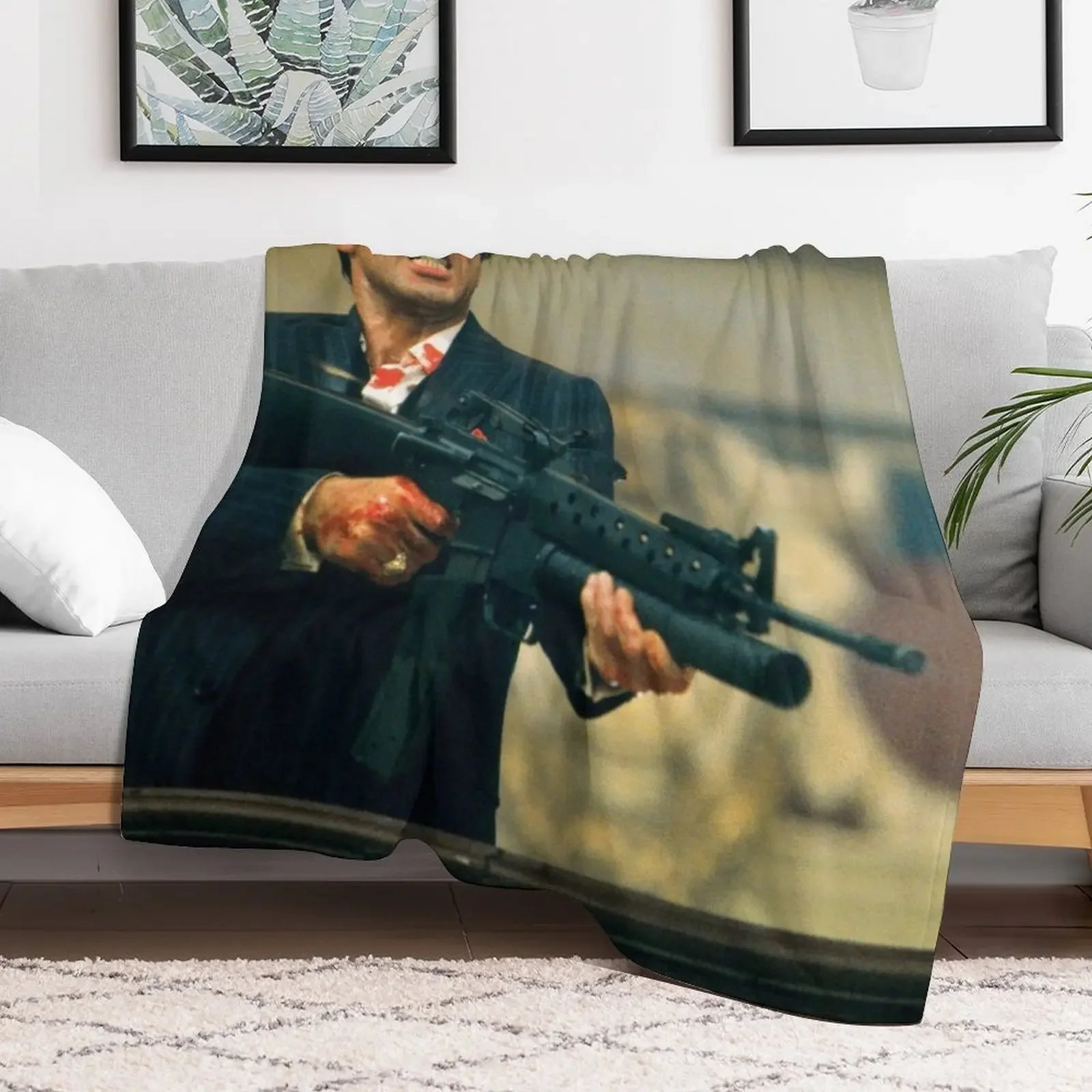 Scarface Throw Blanket warm for winter Nap Blankets For Sofas Blankets