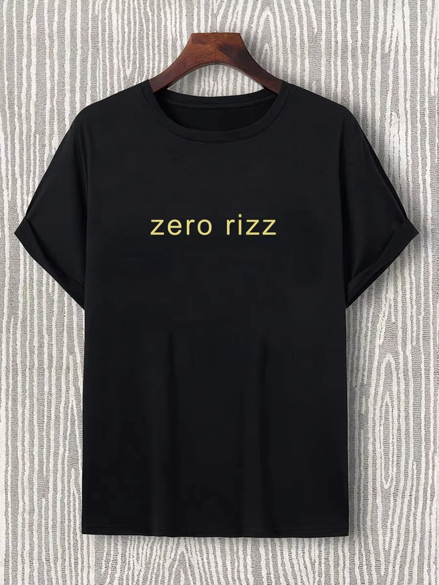 

2025 INKFUSION Zero Rizz Graphic Men's Short-sleeves INKFUSION Zero Rizz Graphic Men's Short-sleeves T-shirt T-shirt