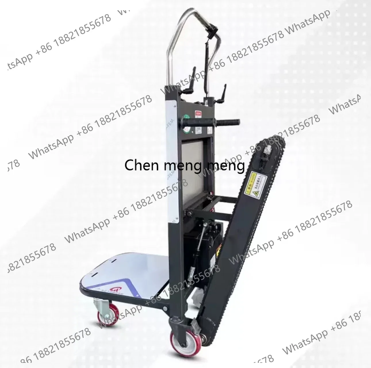 Z189 Rail Type Electric Crawler Foldable Shopping Storage Cart Industrial Stair Climbing Tool
