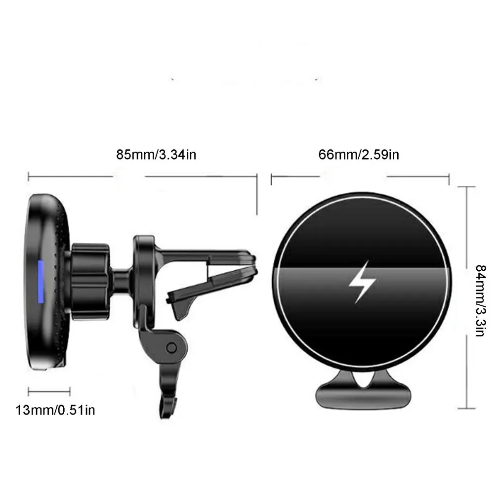 Magnetyczna bezprzewodowa ładowarka samochodowa stojak na iPhone 12 Mini 12 Pro Max 15W szybka bezprzewodowa ładowarka uchwyt samochodowy na telefon
