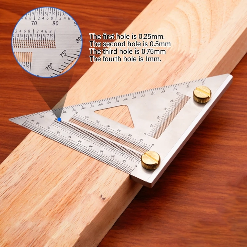 Precisions Triangular Ruler Precisions Layout Guide Renovations Measure for Detailed Woodworking & Home Renovations Dropshipping