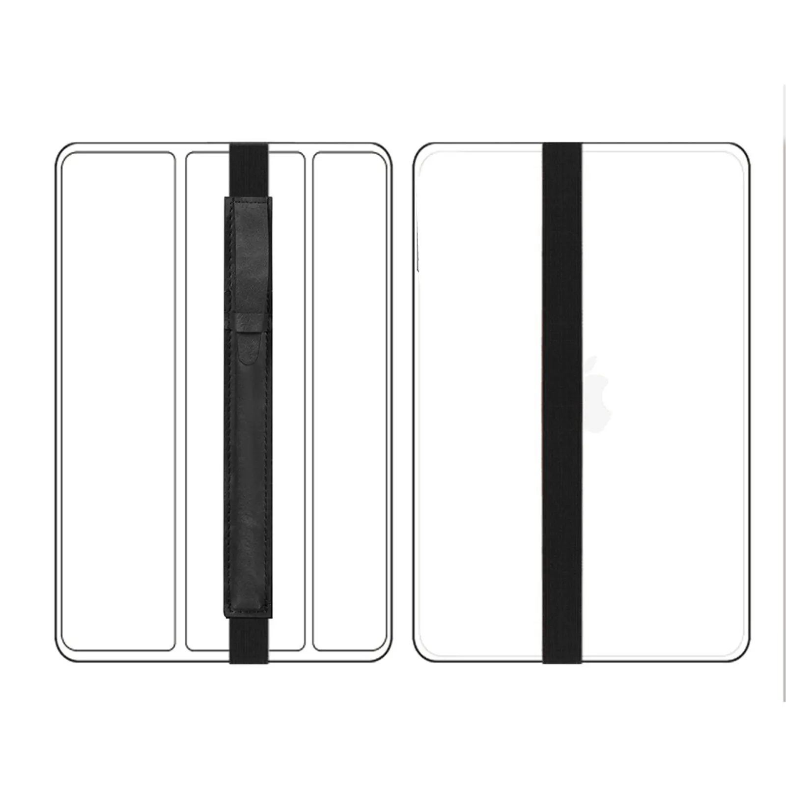 

Elastic PU Pencil Case Holder for Pencil Fits Pro 9.6-10.5 Inch Cases Snug Secure Fit No Fall Out Flap Cover Dust