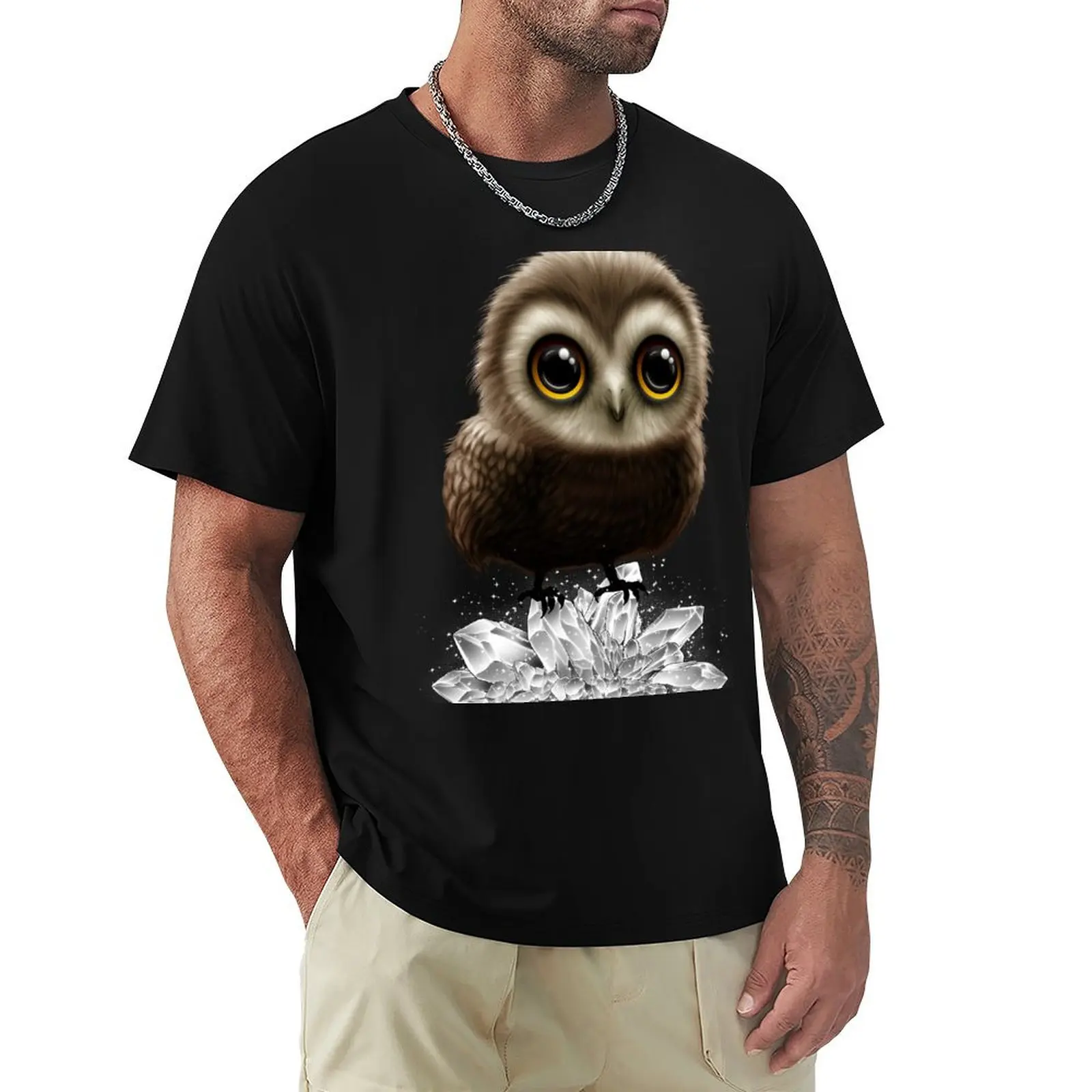 

Baby Owl T-Shirt Plus Size Lightweight Top