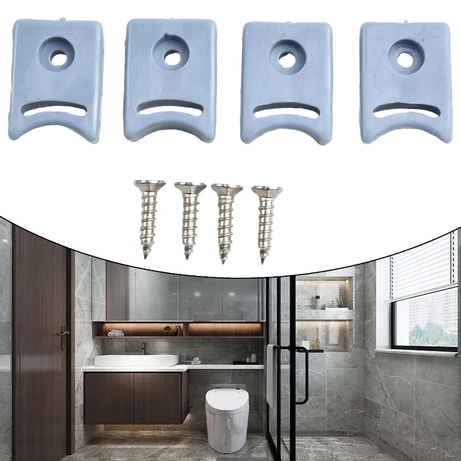 High Quality Hot Sale Door Stops With Screws Replacement Bathroom Accessories Buffer Block Bumpers Shower Room