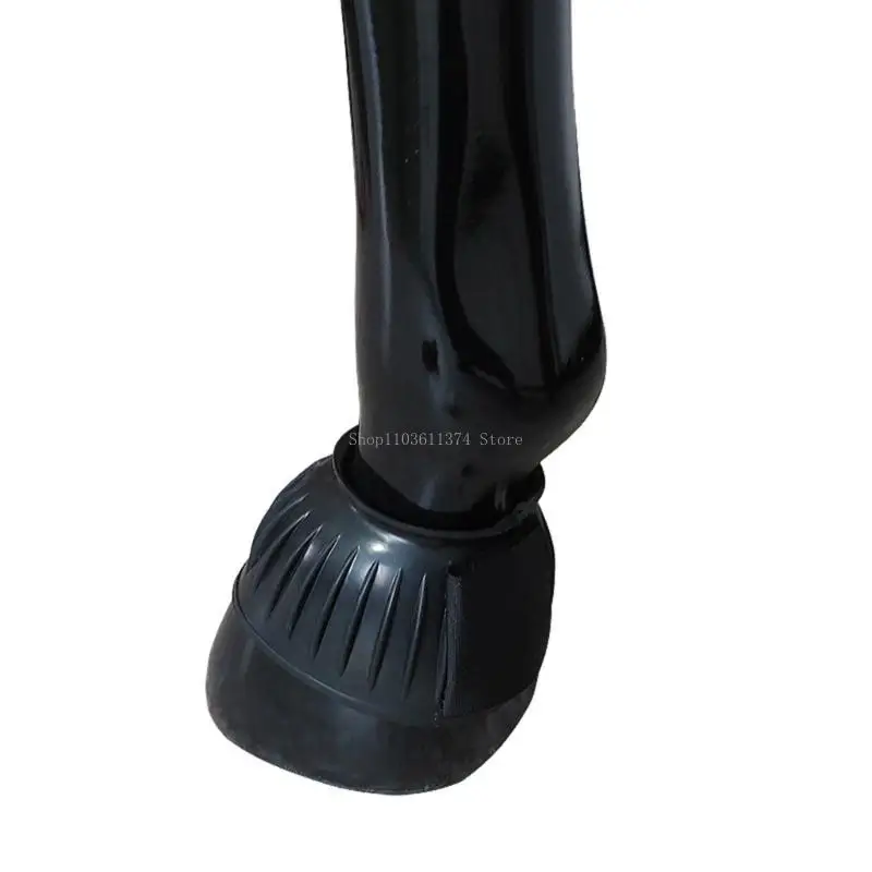  Rubber Horse Wrist Guard Protective Adhesive Buckle Hoofs Guards Comfortable Hoofs Protector Equestrian Training Accessory