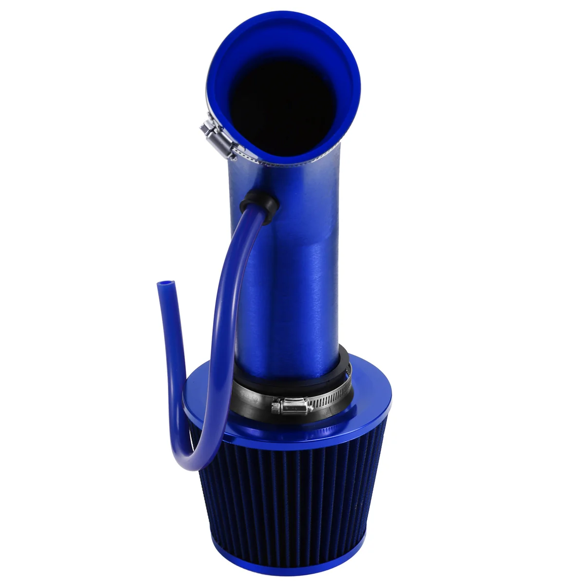 76mm/3-Inch Car Air Filter with Intake Pipe System Turbine Induction Kit Aluminum Universal Truck Accessories Blue