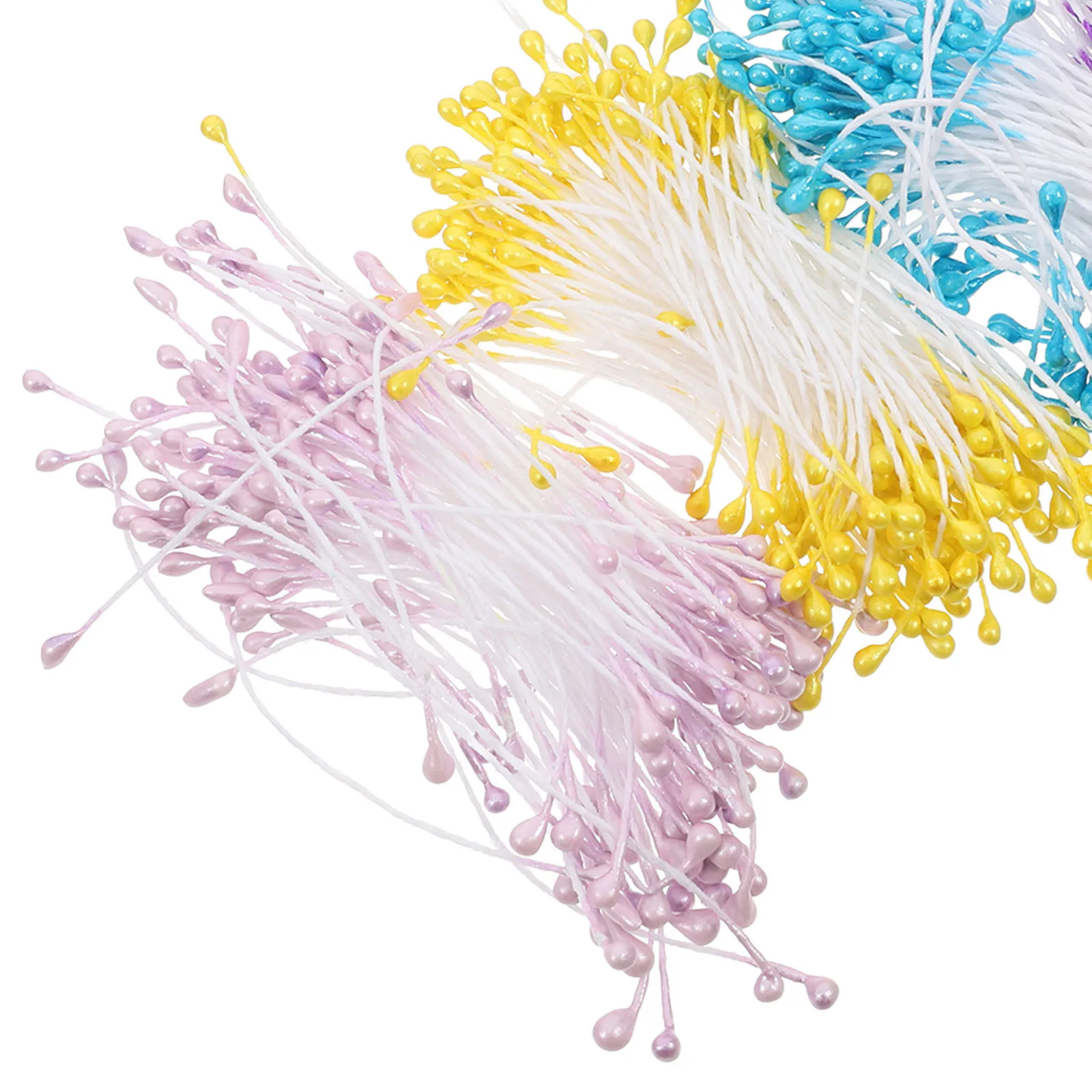 750 قطعة من الزهور الاصطناعية برأسين، مسامير زهور واقعية للحرف اليدوية، زينة الزفاف، زهور يدوية الصنع