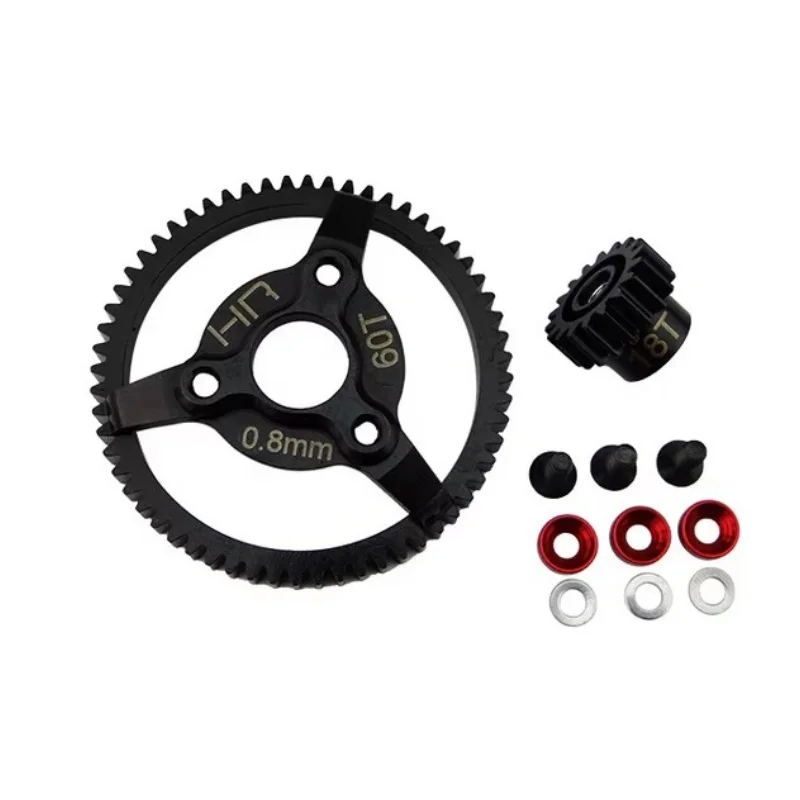 HR Light Weight Hard Steel 18T 56T 58T 60T 32 Pitch Pinion and Spur Gear Set for Traxxas Bandit Rustler 2WD Slash 2WD Stampede