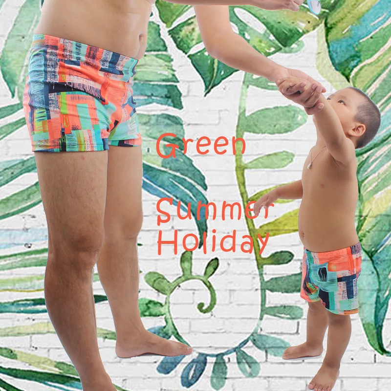 

Shorts Men's Swimsuits Parent-child Swim Trunks Boys' Swim Trunks Quick-drying Swimsuits Daddy's Hot Spring Clothes Beach