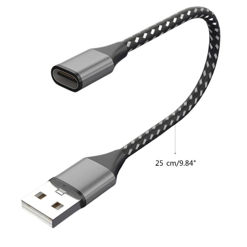 Przedłużacz USB C typ C żeński do USB 2.0 męski przedłużacz danych konwerter Adapter transferowy do telefonu Laptop