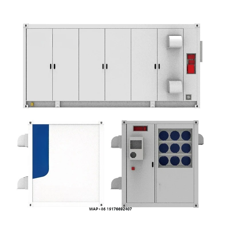 Industrial Container Energy Storage 5MWh 1mW 2mW Lithium Ion Batteries High Voltage Solar Energy Storage System