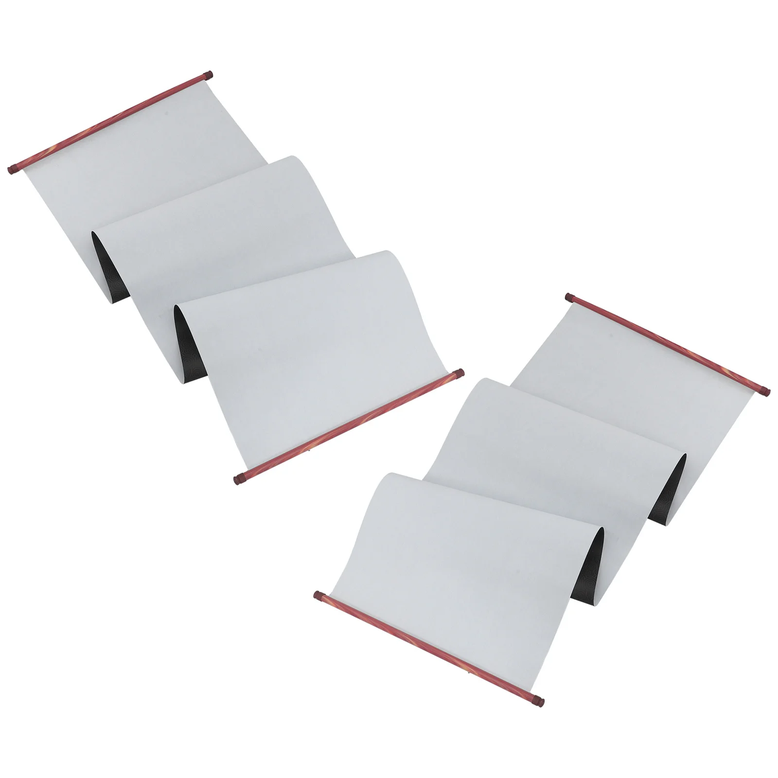 

2Pcs Reusable Water Writing Cloth Scroll for Chinese Calligraphy Practice Double Sided Blank Mat with High Absorbency for Kids