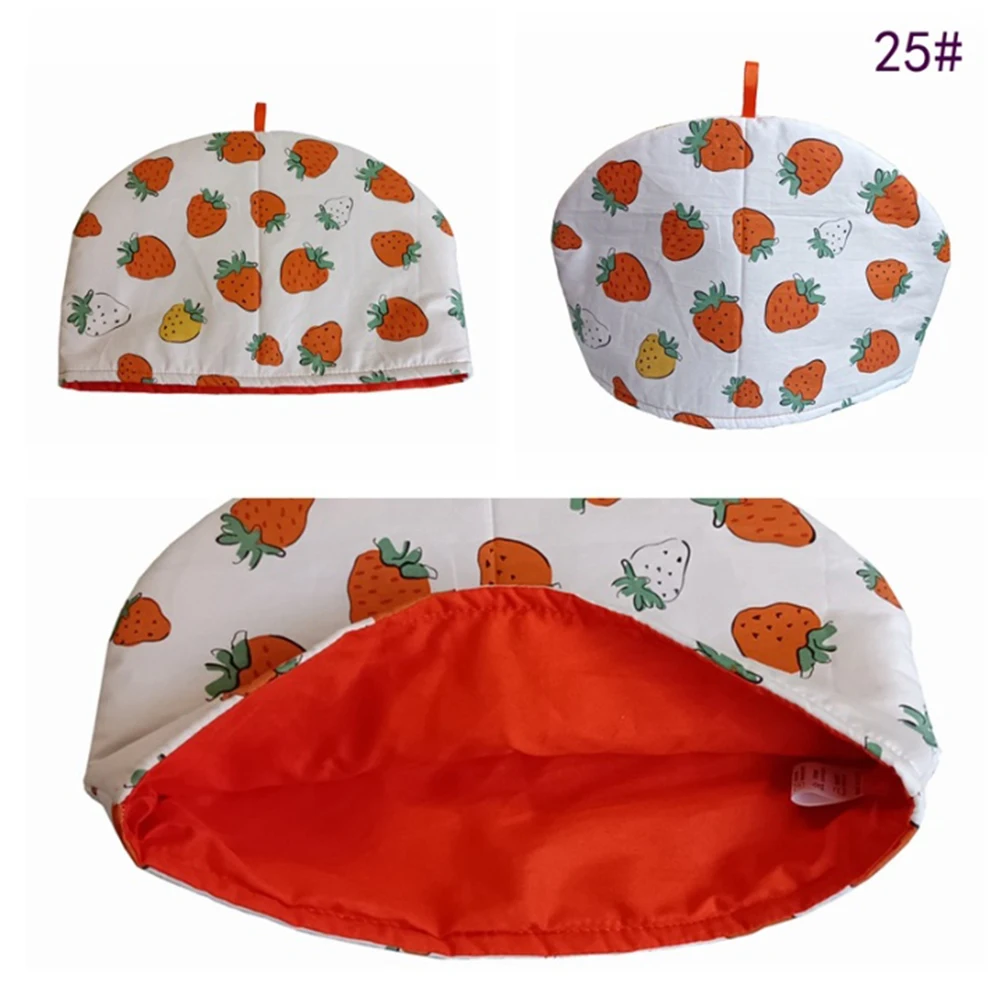 1pc Insulated Teapot Cover Comfort Cotton Novelty Kitchen Hood Teapot Thermal Insulation Dust Cover Decorated Household