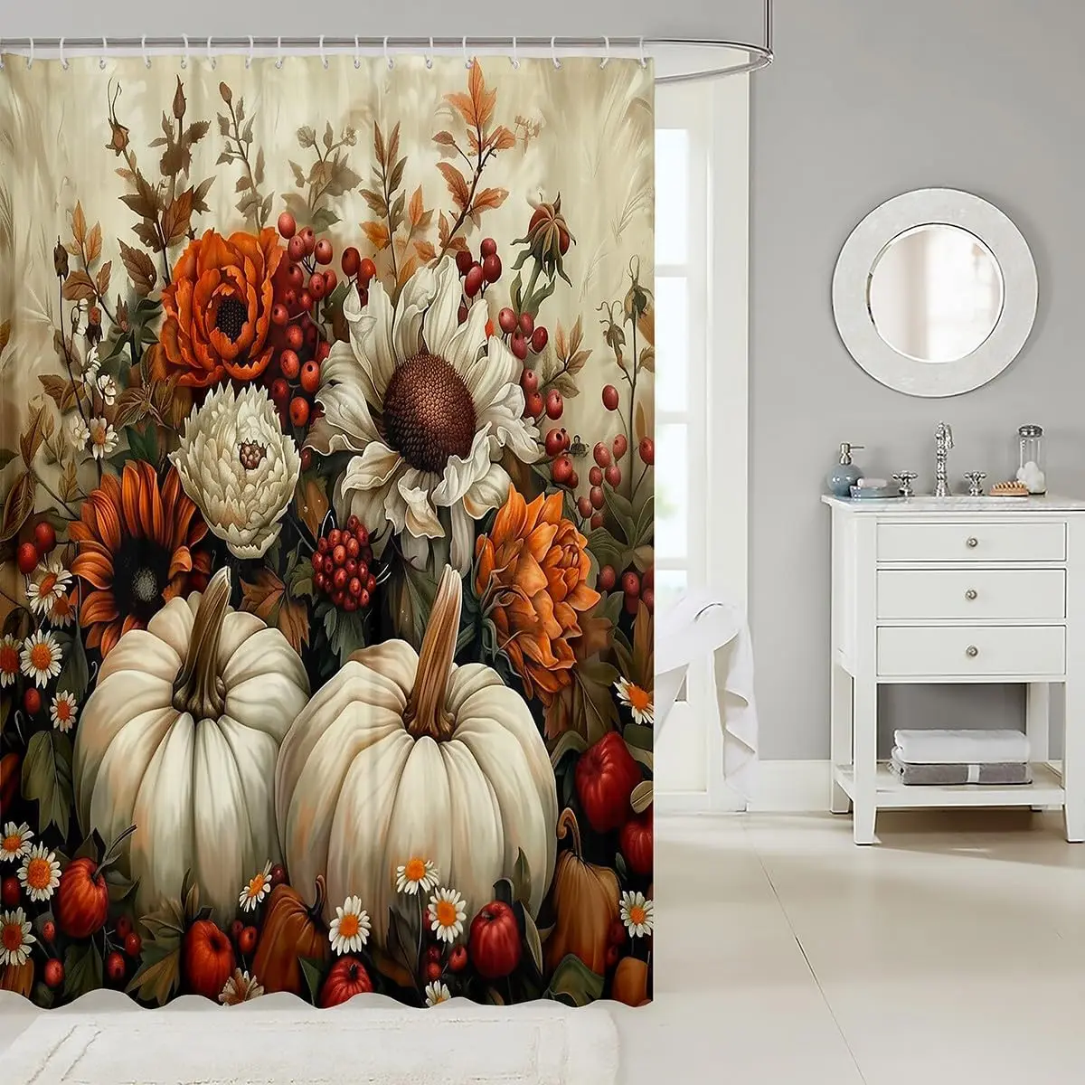 أسود القط دش الستار الحيوانات الأليفة القطط اكسسوارات الحمام هريرة لطيف هالوين القوطية أطفال بنات بنين أبيض أسود حمام مقاوم للماء #5